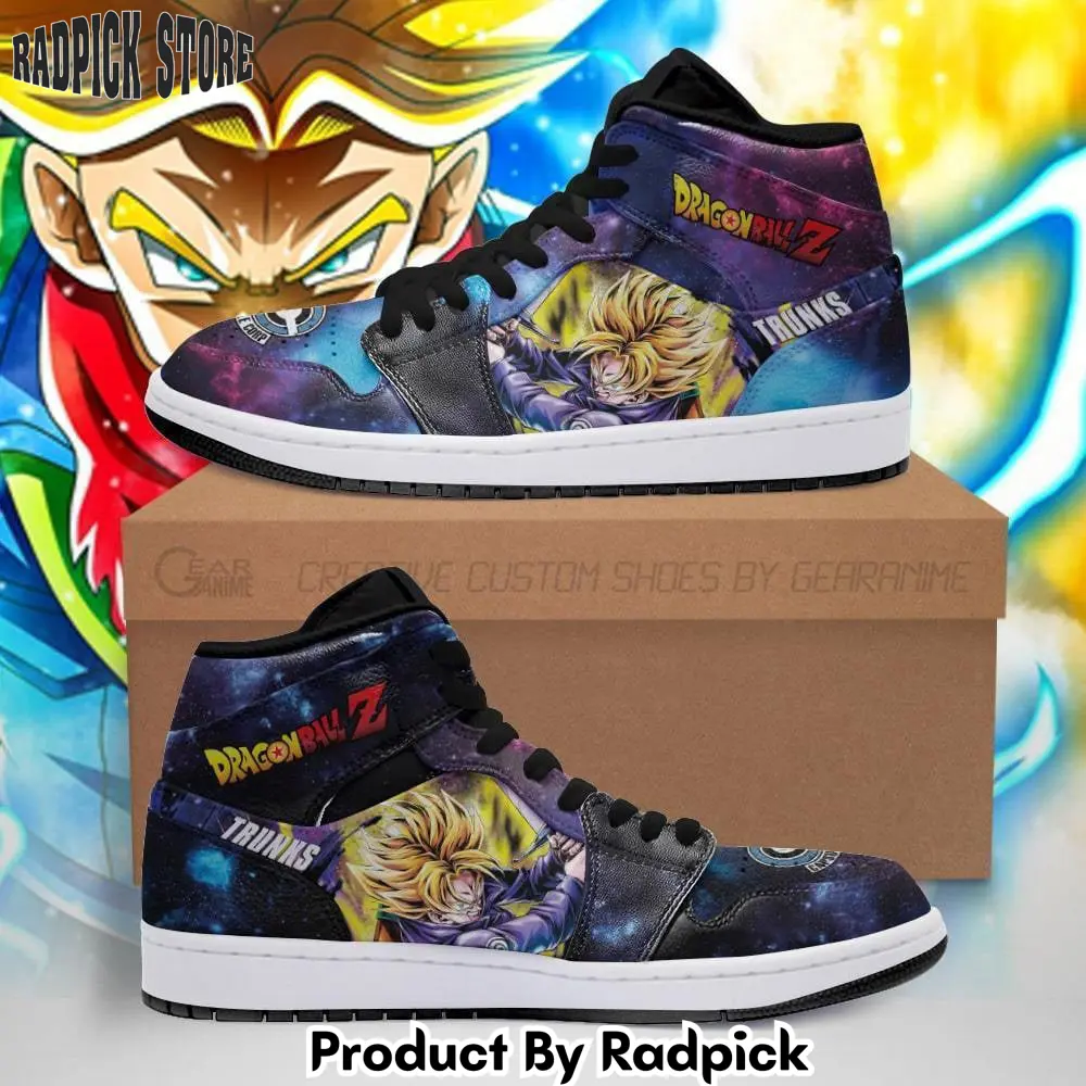 Trunks ssj air jordan high top sneakers anime galaxy pt04  rp0351590